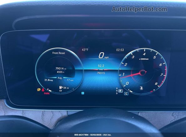 W1KZF8EBXNB026153 2022 MERCEDES-BENZ E-CLASS Blue Հետևի նստատեղերի տեսք