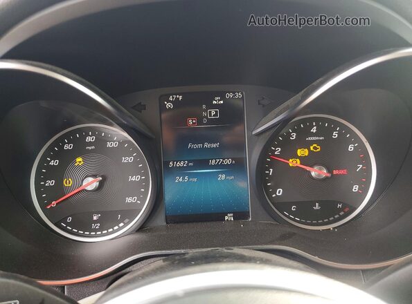W1N0G8DB0NV328575 2022 MERCEDES-BENZ GLC-CLASS Черный Вид щитка приборов