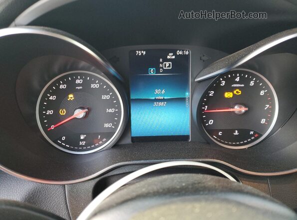 W1N0G8DB2LF812593 2020 MERCEDES-BENZ GLC-CLASS Black Instrument cluster view