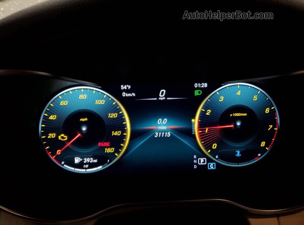 W1N0G8EB1MF890105 2021 MERCEDES-BENZ GLC-CLASS White Սարքավորումների վահանակի տեսք