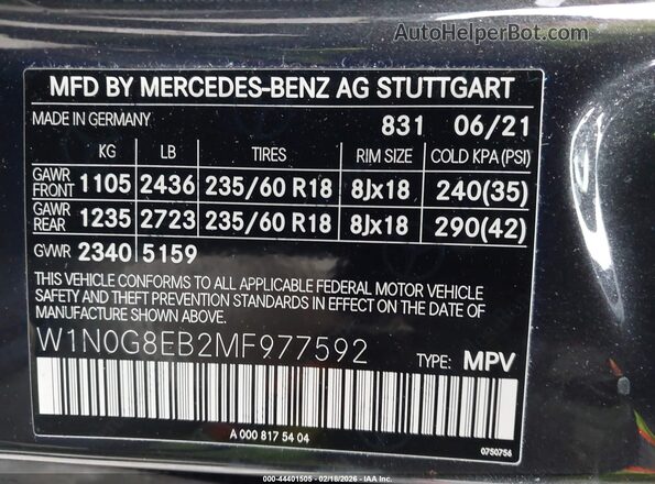 W1N0G8EB2MF977592 2021 MERCEDES-BENZ GLC 300 Серый Вид подкапотного пространства
