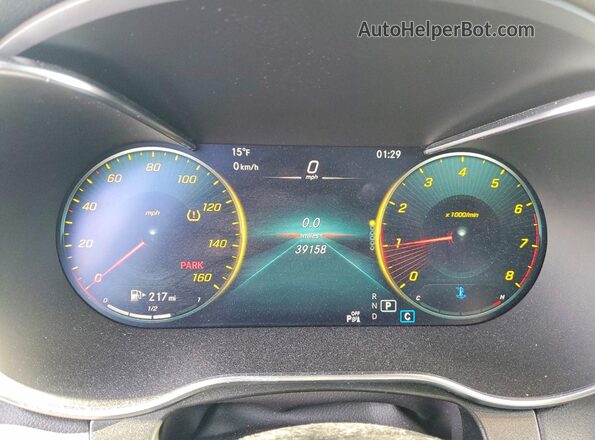 W1N0G8EB3NV394648 2022 MERCEDES-BENZ GLC-CLASS Black Instrument cluster view