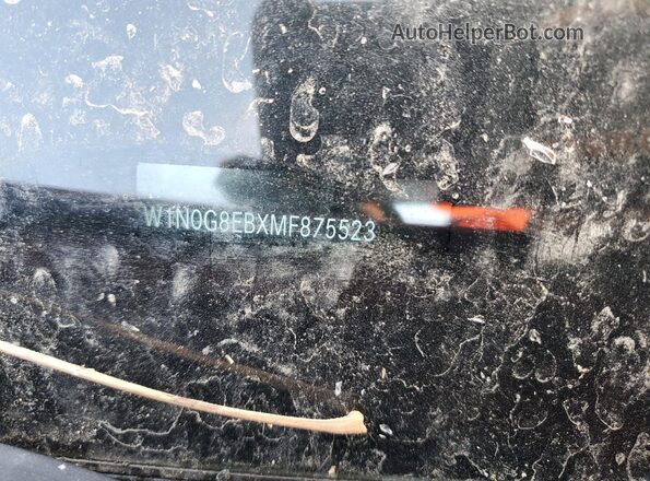 W1N0G8EBXMF875523 2021 MERCEDES-BENZ GLC-CLASS Red Vista de la etiqueta del VIN