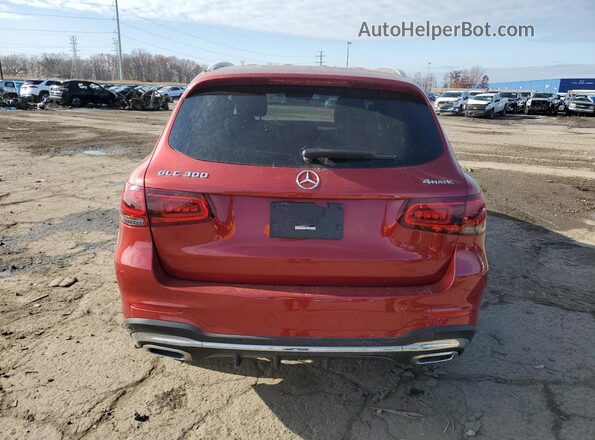 W1N0G8EBXMF875523 2021 MERCEDES-BENZ GLC-CLASS Red Vista trasera