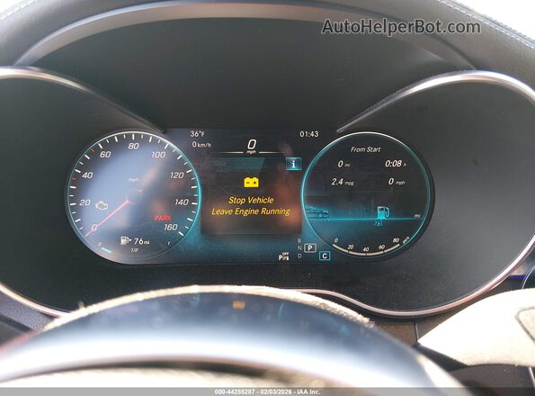 W1N0J8EB8NG066762 2022 MERCEDES-BENZ GLC 300 White უკანა სავარძლების ხედი