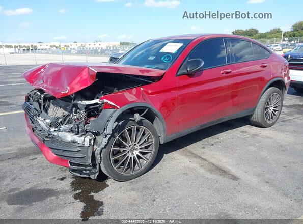 W1N0J8EBXLF848645 2020 MERCEDES-BENZ GLC 300 COUPE Red Передня ліва чверть