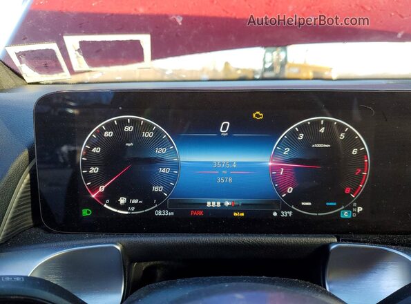 W1N4M4HB7SW436193 2025 MERCEDES-BENZ GLB-CLASS Red ხელსაწყოთა პანელის ხედი