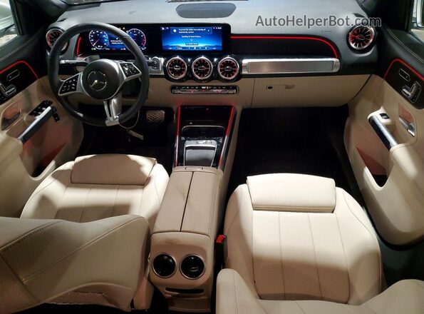 W1N4M4HB8SW423856 2025 MERCEDES-BENZ GLB-CLASS White Widok deski rozdzielczej