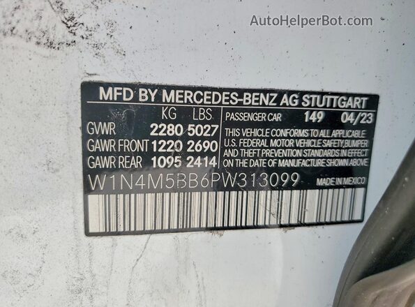 W1N4M5BB6PW313099 2023 MERCEDES-BENZ GLB-CLASS White 