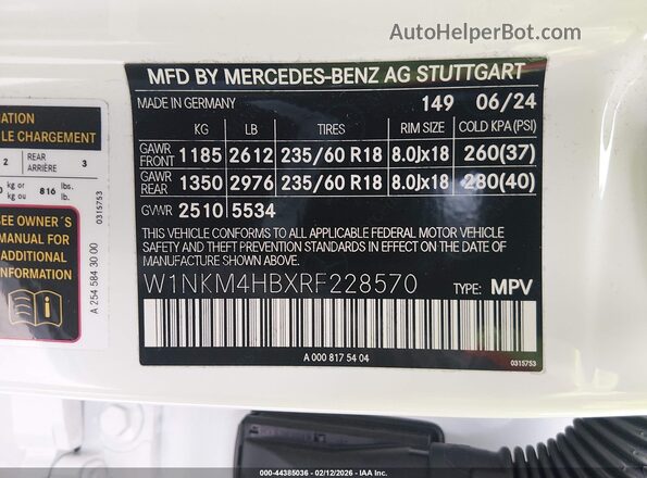 W1NKM4HBXRF228570 2024 MERCEDES-BENZ GLC 300 White Շարժիչի բաժամունքի տեսք