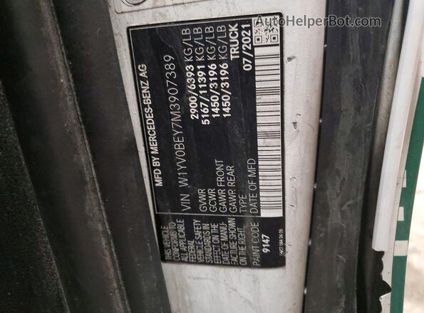 W1YV0BEY7M3907389 2021 MERCEDES-BENZ METRIS White Вид підкапотного простору