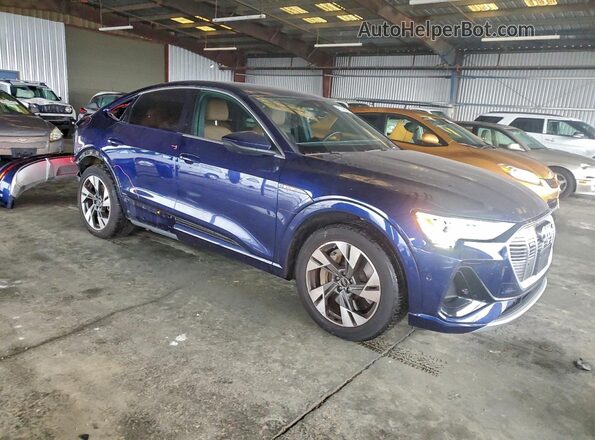 WA12AAGE8NB027806 2022 AUDI E-TRON Blue Передня права чверть
