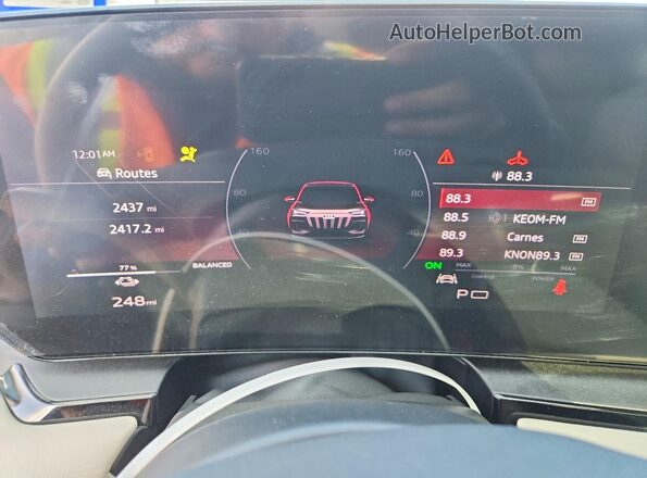 WA134BGFXSA067722 2025 AUDI OTHER Gray Սարքավորումների վահանակի տեսք