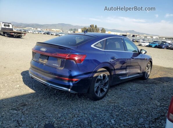 WA13AAGE6NB025685 2022 AUDI E-TRON Blue უკანა მარჯვენა