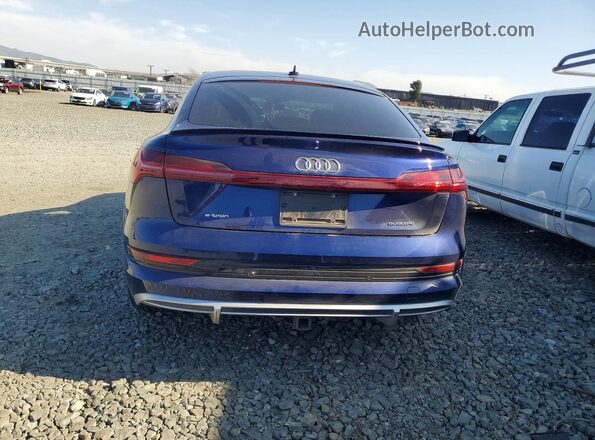 WA13AAGE6NB025685 2022 AUDI E-TRON Blue უკანა ხედი