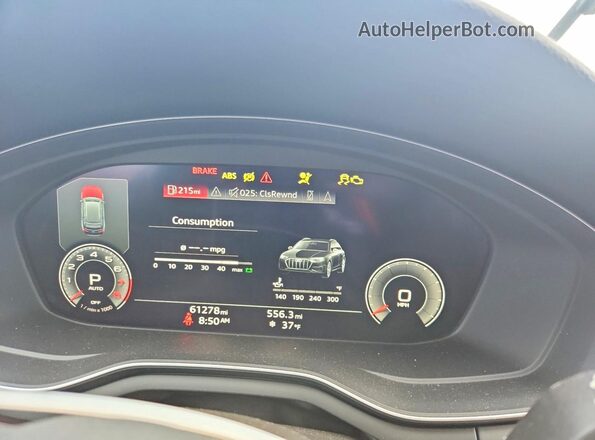 WA18NAF43LA028775 2020 AUDI OTHER Gray Вид щитка приладів