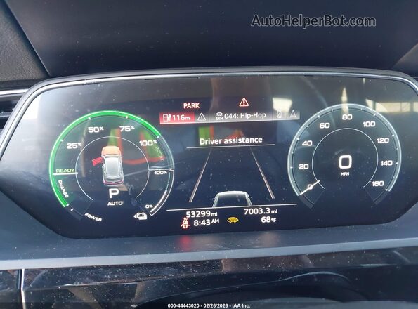 WA1AAAGE7MB012482 2021 AUDI E-TRON Gray უკანა სავარძლების ხედი