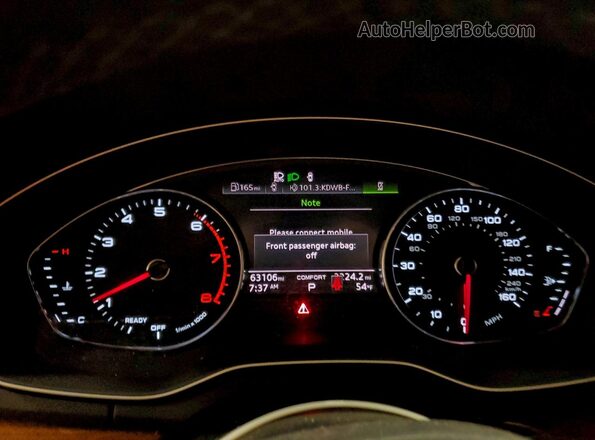 WA1ABAFY9P2013842 2023 AUDI Q5 White Вид щитка приладів