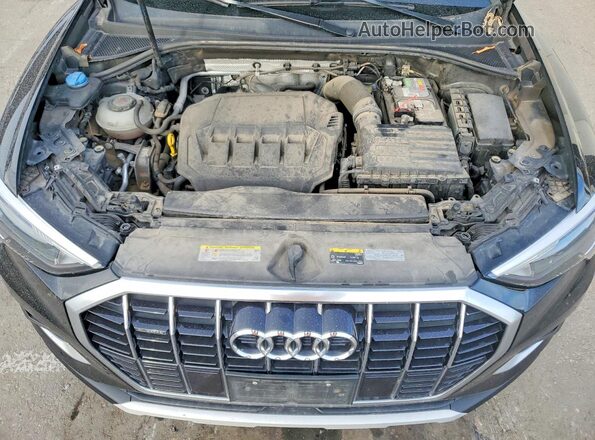 WA1AECF32L1080449 2020 AUDI Q3 Black ძრავის განყოფილების ხედი