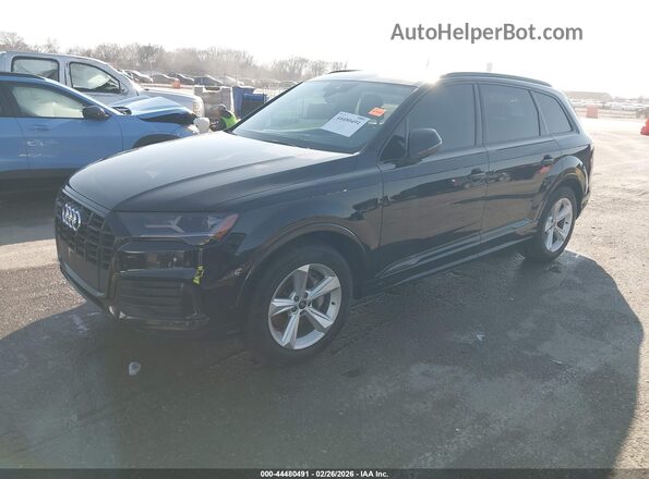 WA1AJAF75MD013654 2021 AUDI Q7 Black Առջևի ձախ երեք քառորդ տեսարան