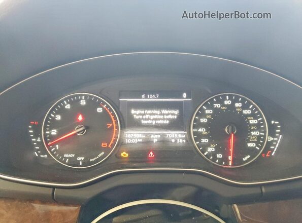 WA1ANAFY4J2007980 2018 AUDI Q5 White Instrument cluster view