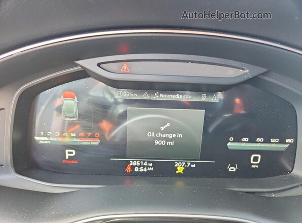 WA1AWBF12PD007978 2023 AUDI SQ8 White Instrument cluster view