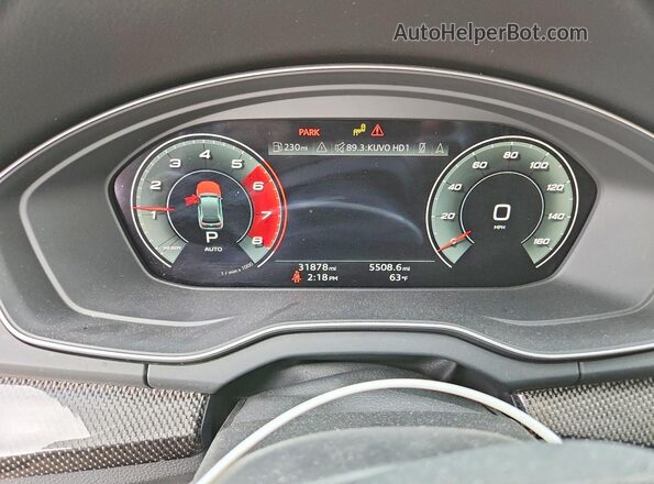 WA1B4AFY5M2032124 2021 AUDI SQ5 Black Instrument cluster view