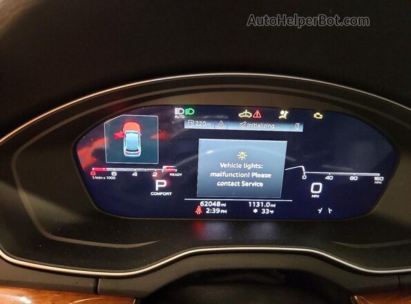 WA1BAAFY0M2118983 2021 AUDI Q5 Черный Вид щитка приборов