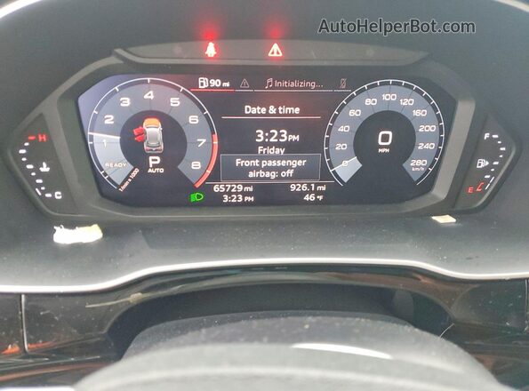 WA1BECF3XK1066835 2019 AUDI Q3 White Widok zestawu wskaźników