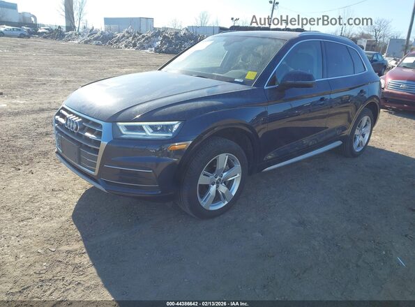 WA1BNBFY8J2040331 2018 AUDI Q5 Blue Առջևի ձախ երեք քառորդ տեսարան