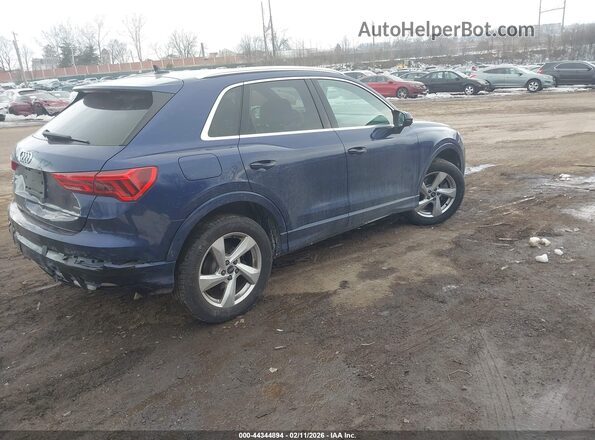 WA1BUCF36N1125905 2022 AUDI Q3 Blue Trasero derecho
