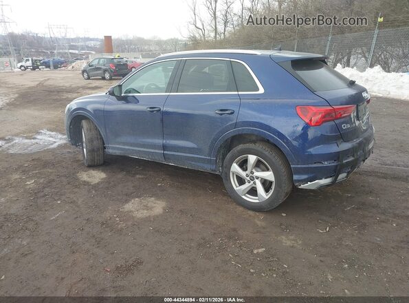 WA1BUCF36N1125905 2022 AUDI Q3 Blue Trasero izquierdo