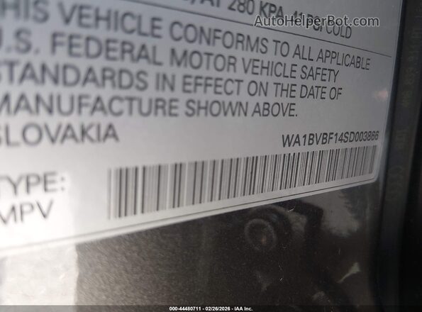 WA1BVBF14SD003866 2025 AUDI Q8 Gray 