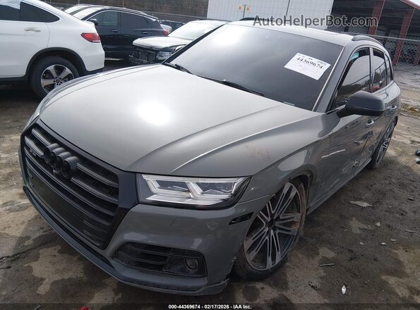 WA1C4AFY2K2080181 2019 AUDI SQ5 Gray Առջևի ձախ երեք քառորդ տեսարան