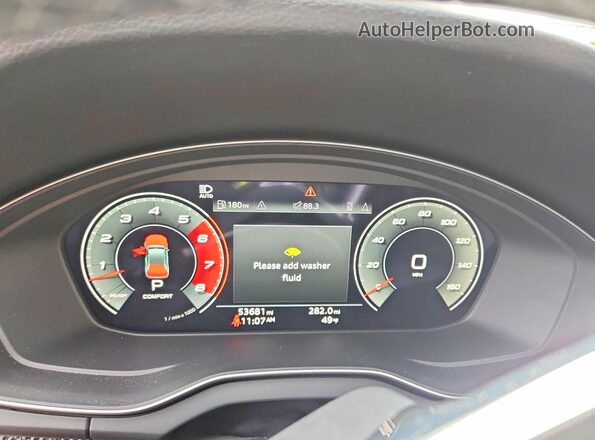 WA1C4AFY2N2039036 2022 AUDI SQ5 White Widok zestawu wskaźników