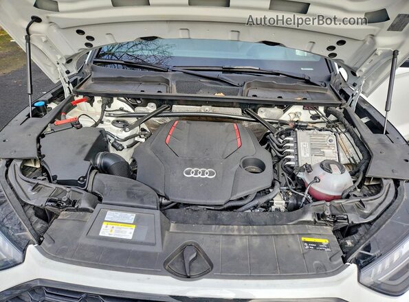WA1C4AFY2N2039036 2022 AUDI SQ5 White Widok komory silnika