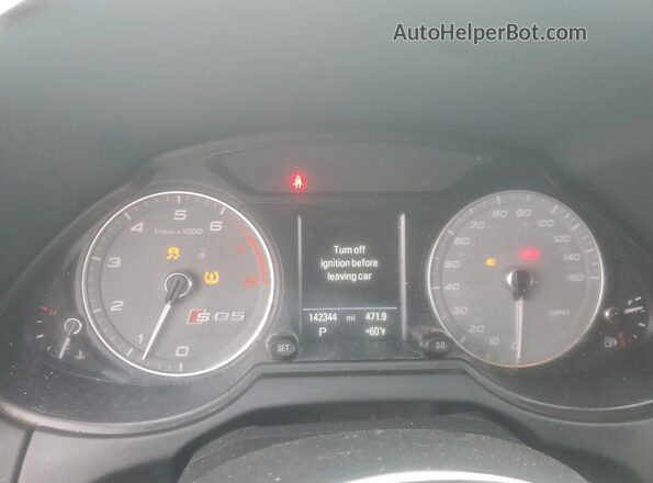 WA1CCAFP7GA042498 2016 AUDI SQ5 Black Vista del cuadro de instrumentos