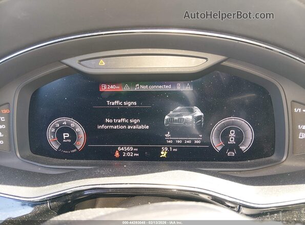 WA1CVAF10KD027354 2019 AUDI Q8 Gray Rear seats view
