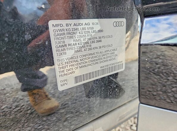 WA1DECF30S1008306 2025 AUDI Q3 Black 