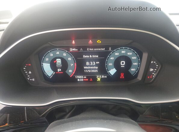 WA1DECF31R1086734 2024 AUDI Q3 Gray Vista del cuadro de instrumentos
