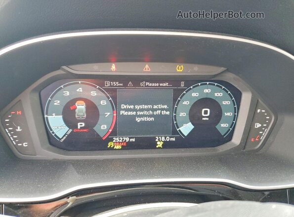 WA1DECF34R1158834 2024 AUDI Q3 Black Widok zestawu wskaźników
