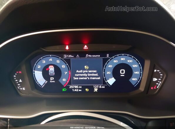WA1DECF36P1143104 2023 AUDI Q3 Black Вид задніх сидінь