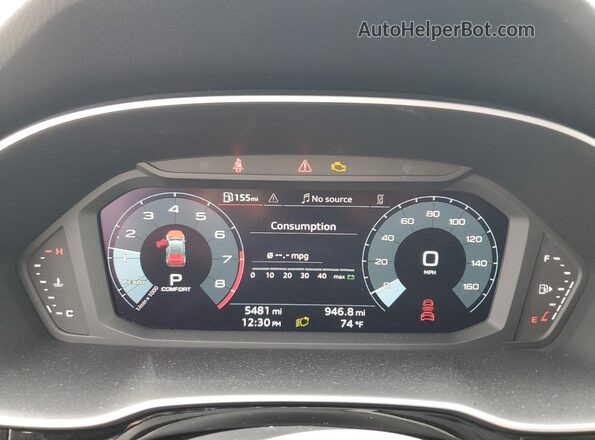 WA1DECF36R1128640 2024 AUDI Q3 White Սարքավորումների վահանակի տեսք