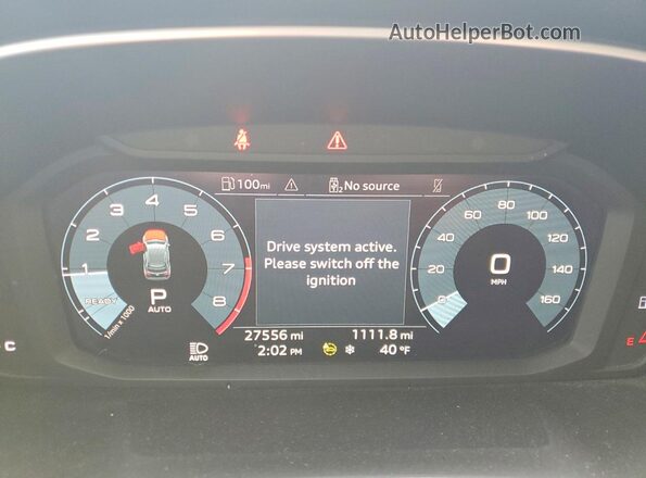 WA1DECF37P1032965 2023 AUDI Q3 Black Instrument cluster view