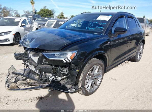 WA1DECF39S1040686 2025 AUDI Q3 Black წინა მარცხენა ხედი სამი მეოთხედიდან