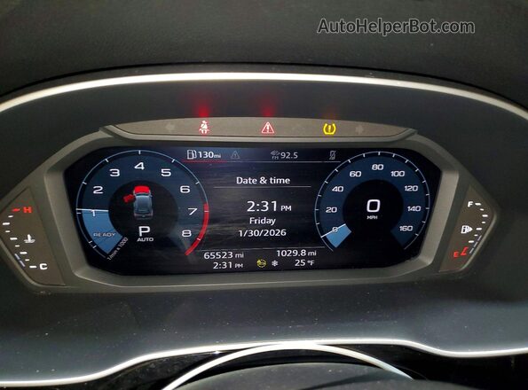WA1DECF3XP1123728 2023 AUDI Q3 Orange ხელსაწყოთა პანელის ხედი