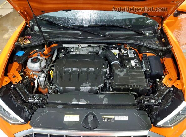 WA1DECF3XP1123728 2023 AUDI Q3 Orange ძრავის განყოფილების ხედი