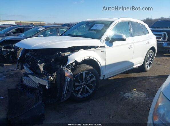 WA1EAAFY1P2121523 2023 AUDI Q5 White წინა მარცხენა ხედი სამი მეოთხედიდან