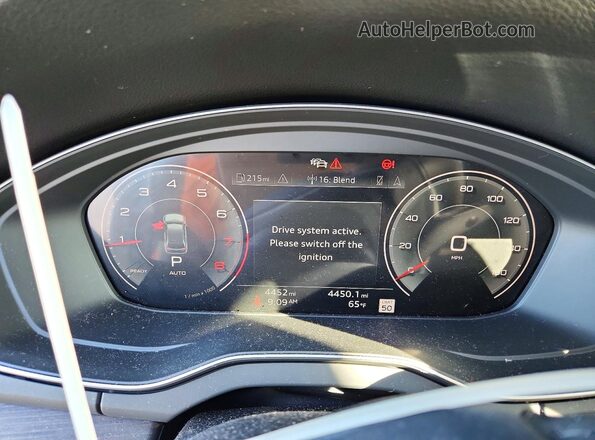 WA1EAAFY6S2029946 2025 AUDI Q5 Gray Вид щитка приладів