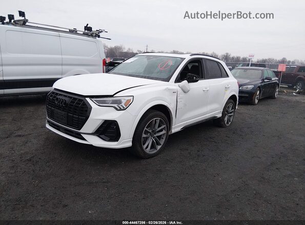 WA1EECF32R1138828 2024 AUDI Q3 White წინა მარცხენა ხედი სამი მეოთხედიდან